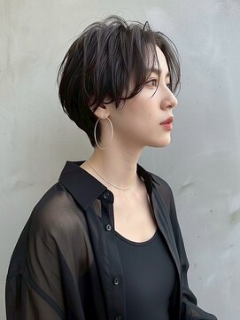 ヘアーメイク ライズ 西田辺店(Hair make rise;) 大人20代30代40代小顔ひし形ハンサムショート