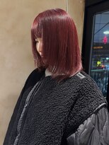 ロット(lot)&nbsp;【Karen】ワインレッド～ブリーチ1回～