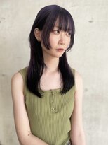 スール(seul) バイオレットアンブレラカラー×姫カットウルフレイヤー