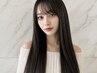 【乾かすだけで艶髪へ】カット+美髪ストレート+BYKARTEorAujua