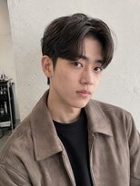 メンズヒペリカム(Men's hypericum)&nbsp;ダークブラウン コンマヘア 韓国風メンズ