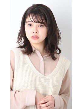 リアン(lien) 【lien.相楽顕】大人かわいい外ハネミディ/ココアブラウン