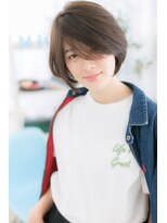 ミック ヘアアンドメイク アップ 駒込店(miq Hair&Make up) 縦長効果★アシンメトリーショートウルフ