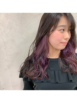 アリー 原宿 表参道(ALLY) 【ALLY 濱田】インナー×ピンクラベンダー