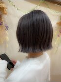 ☆切りっぱなしボブ☆濃厚グレージュカラー＊。