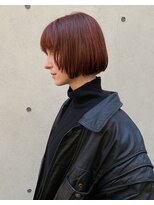 アクトゥス(AEQUITAS)&nbsp;フェイスレイヤーボブxチョコレートレッド