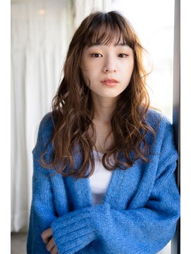 マグノリア オモテサンドウ(MAGNOLiA Omotesando) エアウェーブでかけるベビーバングのぬけ感MIXパーマ