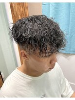 フォーコーナーズカットショップフェイビーズ 名古屋西(FourCornersCutShop favey's)&nbsp;フェード×波巻きスパイラル