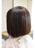 あえて白髪を染めずにぼかす
