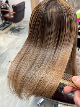 アディクト 東陽町西口(addict) ブリーチ毛でもできる髪質改善＿縮毛矯正＿ミディアム［東陽町］