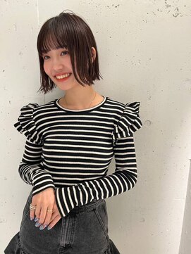 ガリカ(Gallica kinshicho) 【竹之内蔵人】大人似合わせナチュラルボブ/透明感地毛風カラー