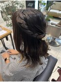 ハーフアップ