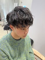 ガーデン オオタカノモリ(garden otakanomori)&nbsp;ビジネスパーマ/メンズシンプル黒髪/ツーブロック