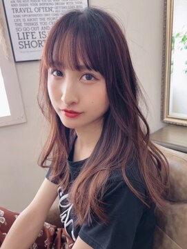 アトリエ ミム 二子玉川店(atelier mim) 髪質改善 縮毛矯正 ブラウンカラー シースルーバング