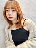 韓国ヘア/オレンジカラー/レイヤーカット
