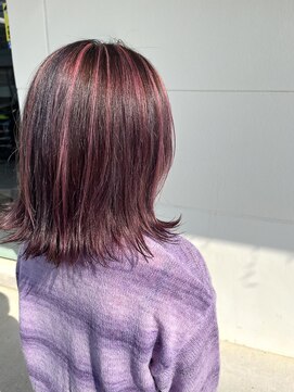 ヘアーララプラス(HAIR lala+) 【HAIR lala+】#ピンク #ハイライト #ブリーチ #成人式