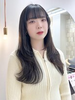 ロンドシェリ 仙台(Lond Cheri)&nbsp;エアリーロング 美髪 ロングレイヤーカット 韓国 顔周り 仙台