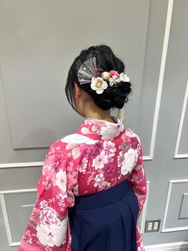 ネオリーブギンザ 銀座店(Neolive GINZA) 着物ヘアセット  卒業式袴　シニヨン  【銀座】福田