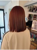 ブリーチなしオレンジブラウン
