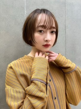アンバー 池袋(amber) ボブ/オリーブベージュ/前髪 /レイヤーカット[池袋駅]