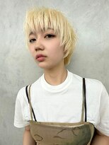 リアン(Lien)&nbsp;ハンサムショート/ブリーチカラー/ハイトーンベージュ