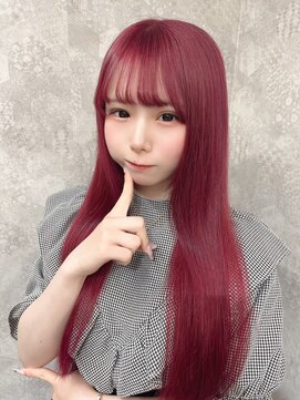 ワンズ リー 上大岡店(One's ly) デザインカラーレイヤーカットウェットヘア夏オリーブベージュ