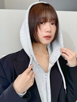 ケーツー あべのキューズモ－ル店(K-two) 顔周りレイヤー*顔周りカット*前髪カット*ボブ*マロンベージュ