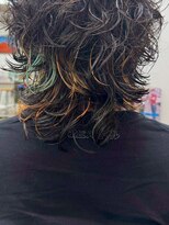 リブロ 三軒茶屋(LIBRO)&nbsp;ミニウルフデジタルパーマチェリーブラウンロングウルフ