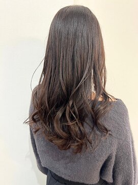 オブジェ ナチュレ(OBJE’T nature) 透明感グレージュ×コテ巻きカール