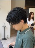無造作センターパート