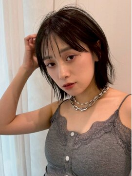 ハニーシブヤ(HONEY shibuya) レイヤーボブ/タッセルボブ/ブルーブラック/ニュアンスパーマ3