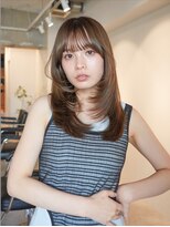 ラヴィズム 長岡店(LUVISM)&nbsp;韓国/顔周りレイヤー/ダブルカラー/ベージュ/前髪新潟長岡宮関