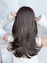 エインアンリー 明治神宮前(AIN.ANLY.) レイヤーカットセミロングレイヤーパーマ韓国風透明感カラー