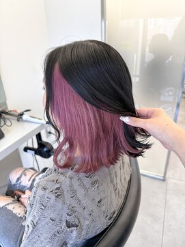 ゴウトゥデイシェアサロン 町田店(GO TODAY SHAiRE SALON) インナーカラーピンク【町田】