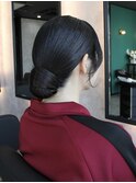 シンプルシニヨンスタイル