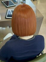 アウラ(AURA)&nbsp;盛岡駅ブリーチカラーハイトーン切りっぱなしボブショートヘア◆