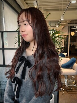 ウォームブラウン/ふわっとロング