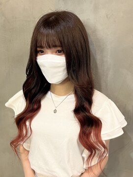 ルフレ 新宿歌舞伎町店(Reflet) #レッドカラープルエクステ