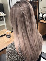 ハーパーズ 渋谷(harpers)&nbsp;プラチナブロンドバレイヤージュロングヘア