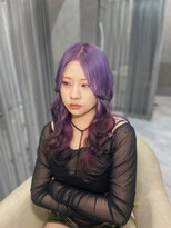 シャルム バイ アローズ 久留米店(CHARM BY AROSE)&nbsp;毛先カラールーツカラーダブルカラーパープル韓国レイヤー