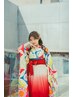 【電話予約限定】卒業式　袴着付け＋ヘアセット　￥17600
