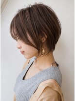 ルノヘアー(Lunohair)&nbsp;ハンサムショート/レイヤーカット/透明感グレージュ