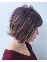 ボルドーカラー×ハイライト