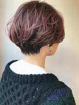 パプレ(PAPRE)&nbsp;くすみピンクベージュ、ショートボブ　【papre】【心斎橋/本町】