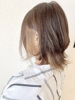 フレイムスヘアデザイン(FRAMES hair design)&nbsp;大人ウルフボブ×インナーミルクティーベージュ
