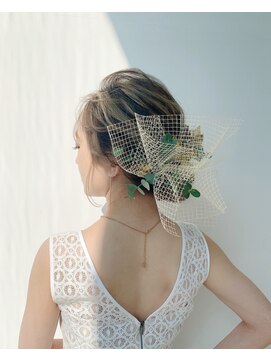 ムード マグ レーベル 南松本(MOOD Mag Label) お呼ばれ◎20代30代大人かわいいルーズ下めシニヨンアップ