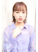 ［OCEAN　Hair&Life]ぱっつんボブ☆シアーグレージュ☆