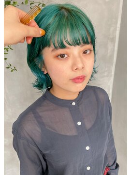 テトヘアー(teto hair) グリーンカラーエメラルドグリーンターコイズグリーン