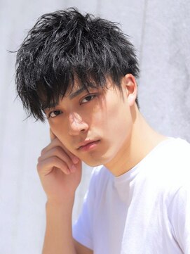 メンズフィール 南森町(MENS FEEL) くせ毛風パーマコンパクトマッシュショート