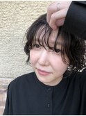 くりっとパーマ×ショート